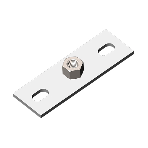 Опора пластина М10, толщ. 4,0 мм, гальван. цинк