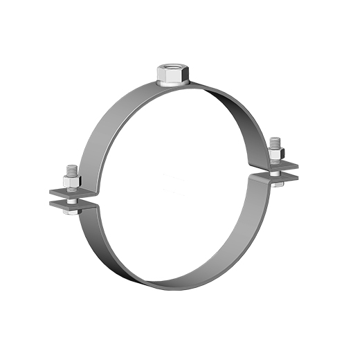 Хомут для неподвижной опоры без изоляции 4'' (108-118), 30х3 мм, М20