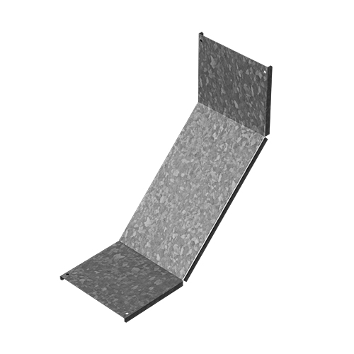 Крышка к углу внутреннему для лестничного лотка НЛО 300, толщ. 1,0 мм, гор. цинк