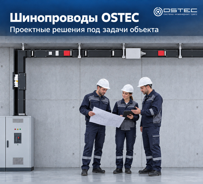 Шинопроводы OSTEC — решение для вашего проекта
