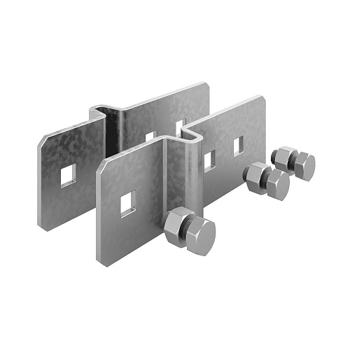 Угловой соединитель стойки для высоких нагрузок, толщ. 4,0 мм, гор. цинк